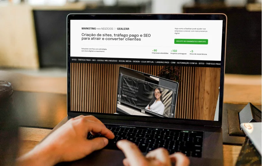 Criação de sites com a Gealizar